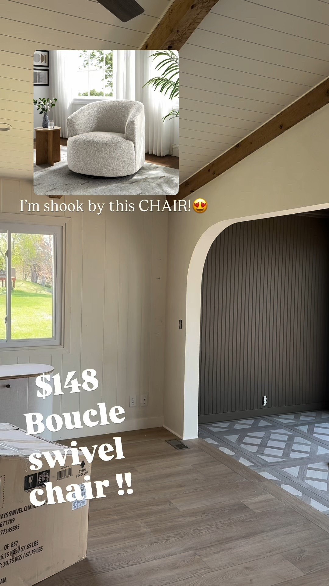 $148 Boucle swivel chair!! Walmart find!!🙊✨

I ordered 4 of these for the sunroom, and I cannot believe how beautiful they are for the quality and the price point!! They look like they should be a $500 chair!


Also, linking another favorite Walmart Boucle swivel chair, it’s a bigger version!
