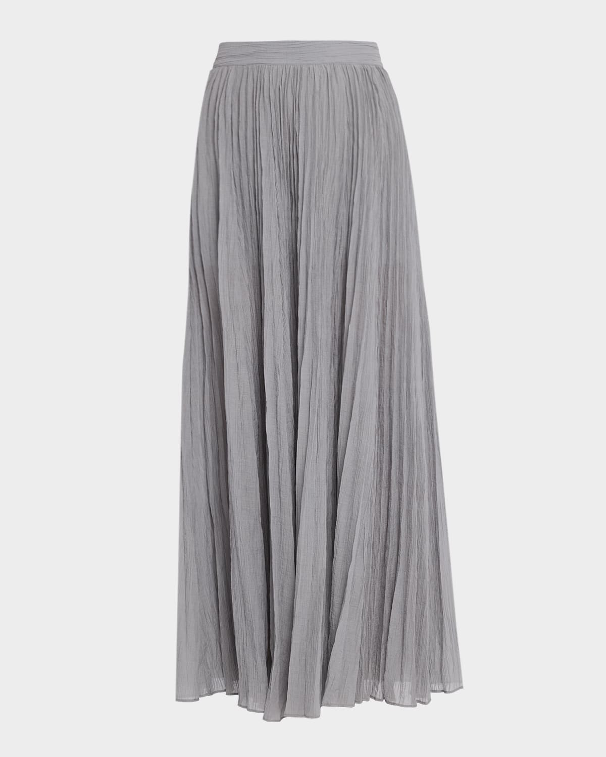 Crinkled Plisse Maxi Skirt | Neiman Marcus