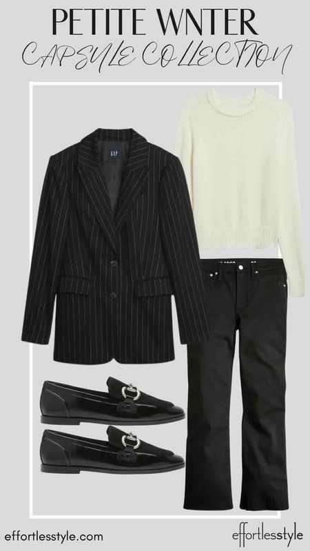 How to wear your black jeans to the office…. Love this pinstripe blazer layered over a crewneck sweater paired with black jeans for a fun winter office outfit!

#LTKworkwear #LTKSeasonal #LTKstyletip