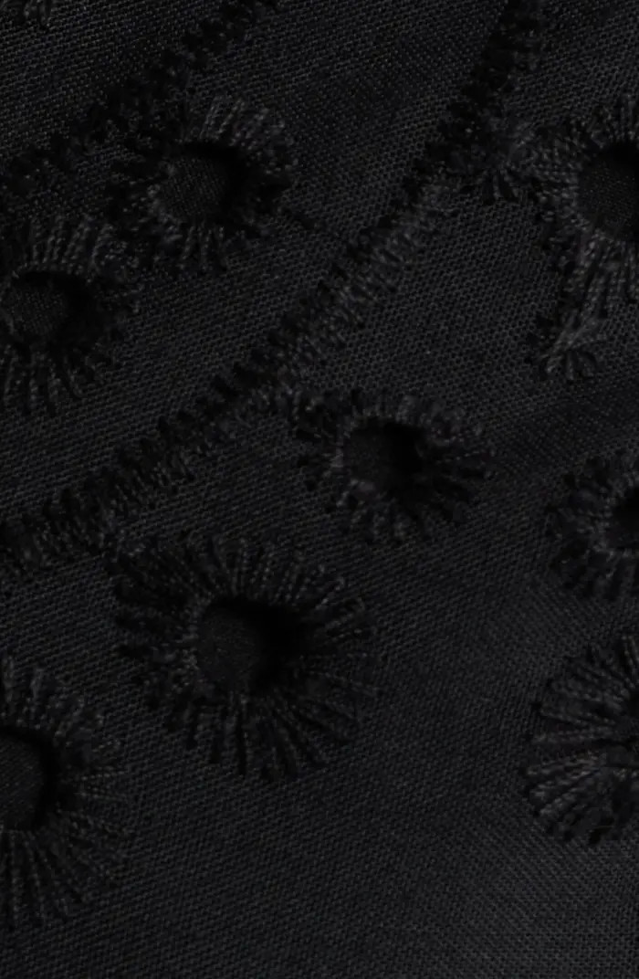 Puff Sleeve Eyelet Shirtdress | Nordstrom