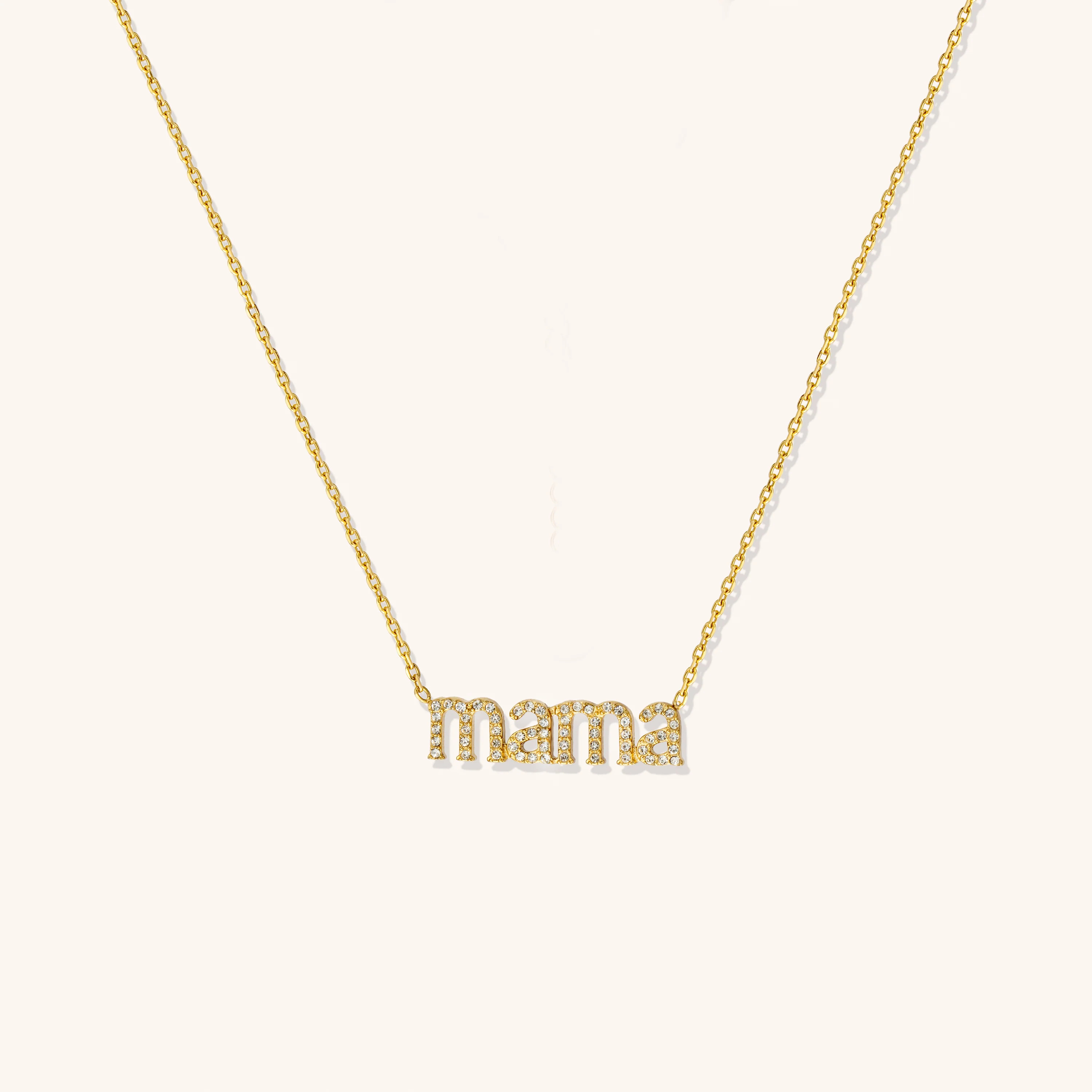 Pavé Mama Necklace | Victoria Emerson
