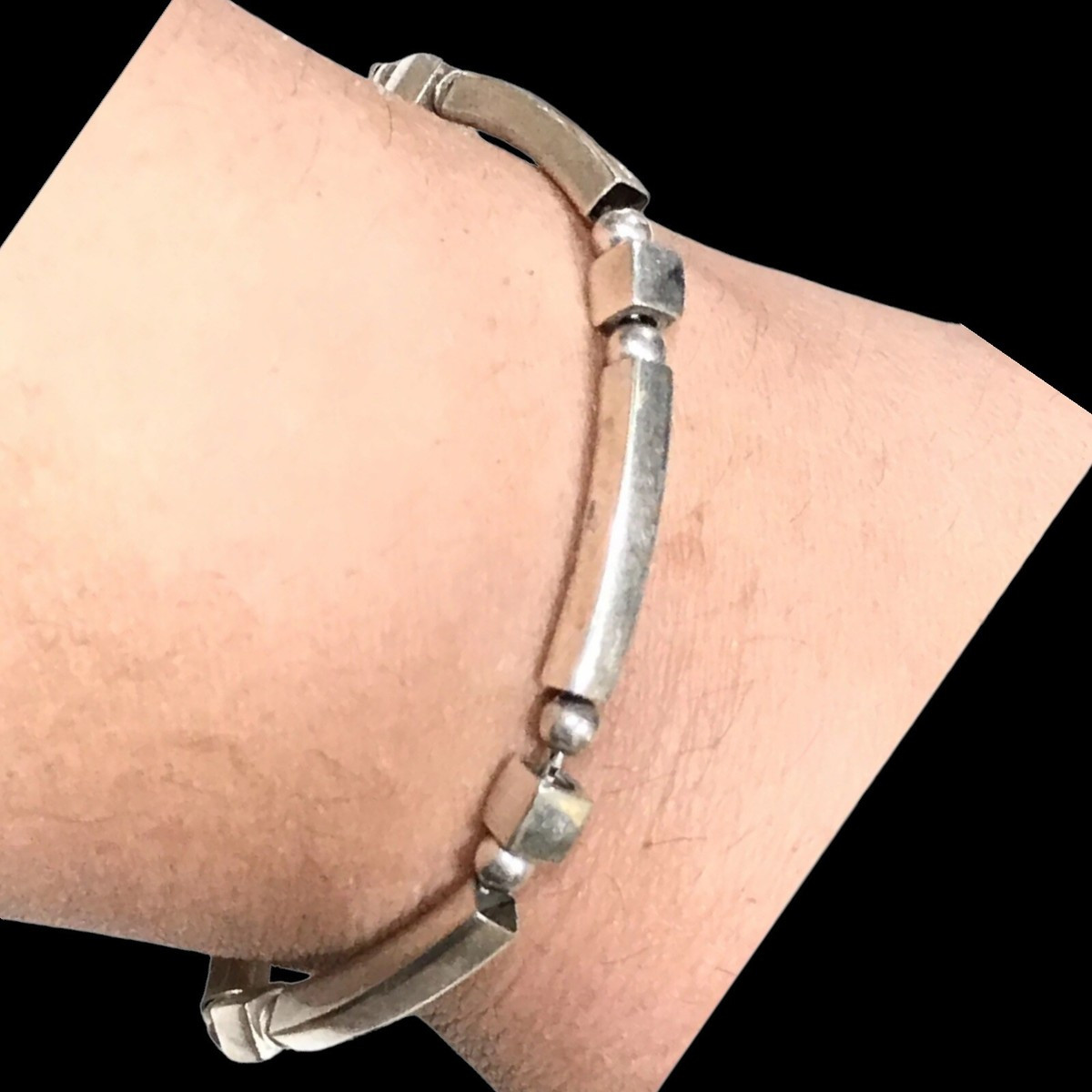 Vintage sterling silver bracelet 7”  22 Grams | eBay US