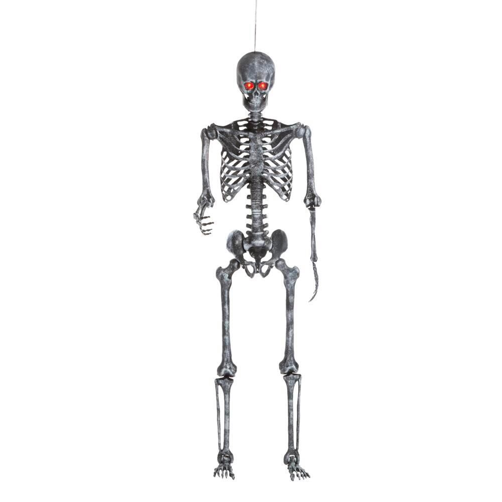 5 ft. LED Pose-N-Stay Ash Skeleton | The Home Depot