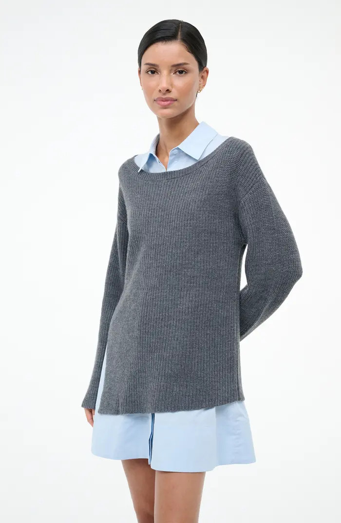 Dane Layered Long Sleeve Mixed Media Dress | Nordstrom