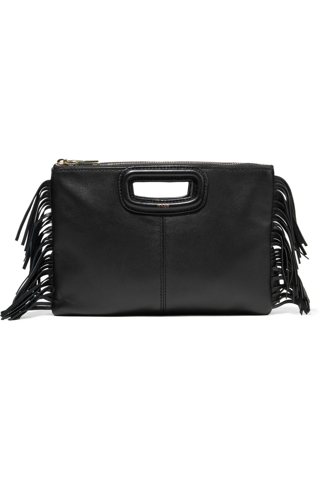 M fringed leather clutch | The Outnet (US and CA)