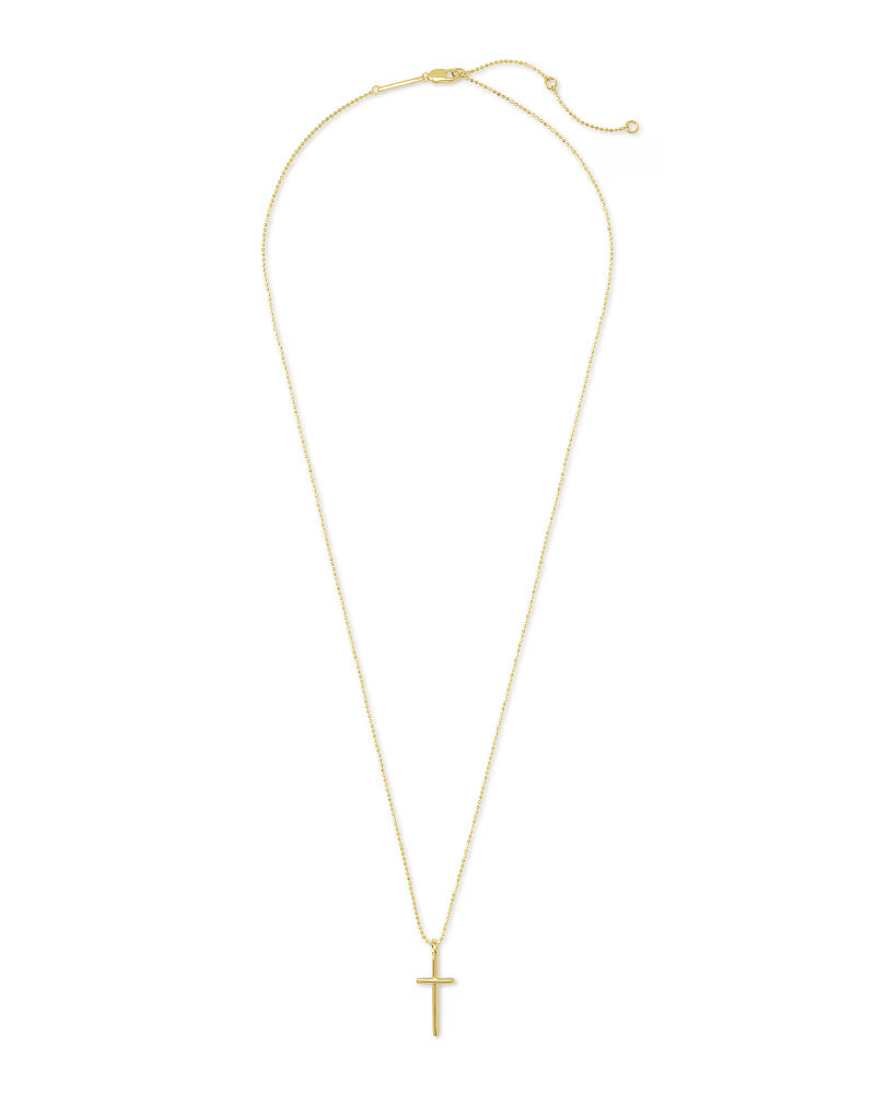 Cross Charm Pendant Necklace 18k Gold Vermeil | Kendra Scott | Kendra Scott
