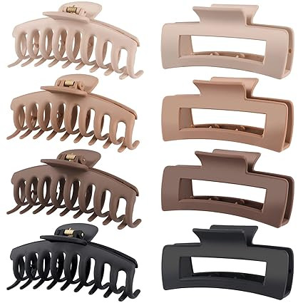 LuSeren Hair Clips for Women 4.3 Inch Large Hair Claw Clips for Women Thin Thick Curly Hair, Big ... | Amazon (US)