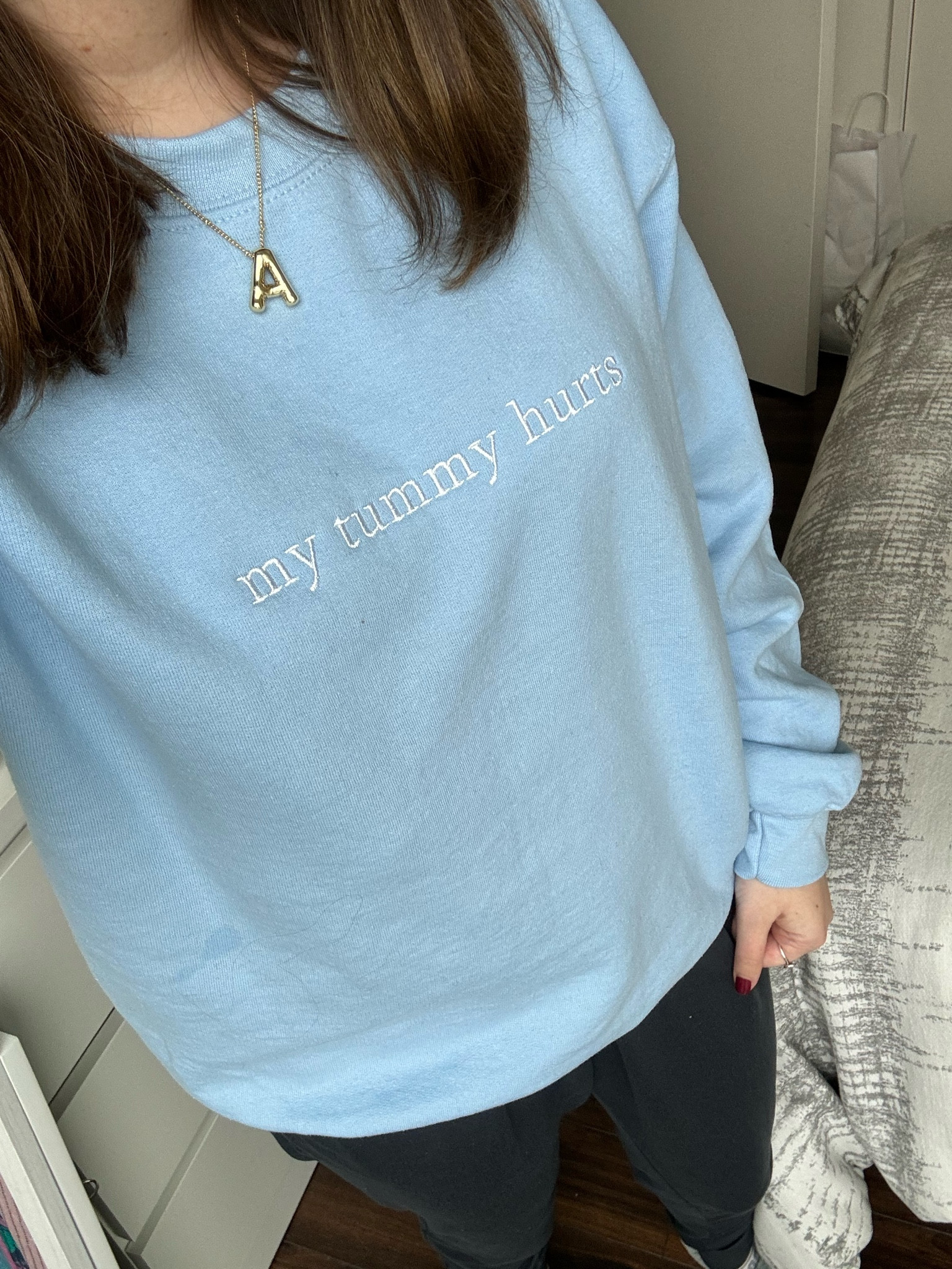 The girls who get it, get it 🩵 #mytummyhurts #smallbusiness #etsyshop #giftsforher 

#LTKfindsunder50