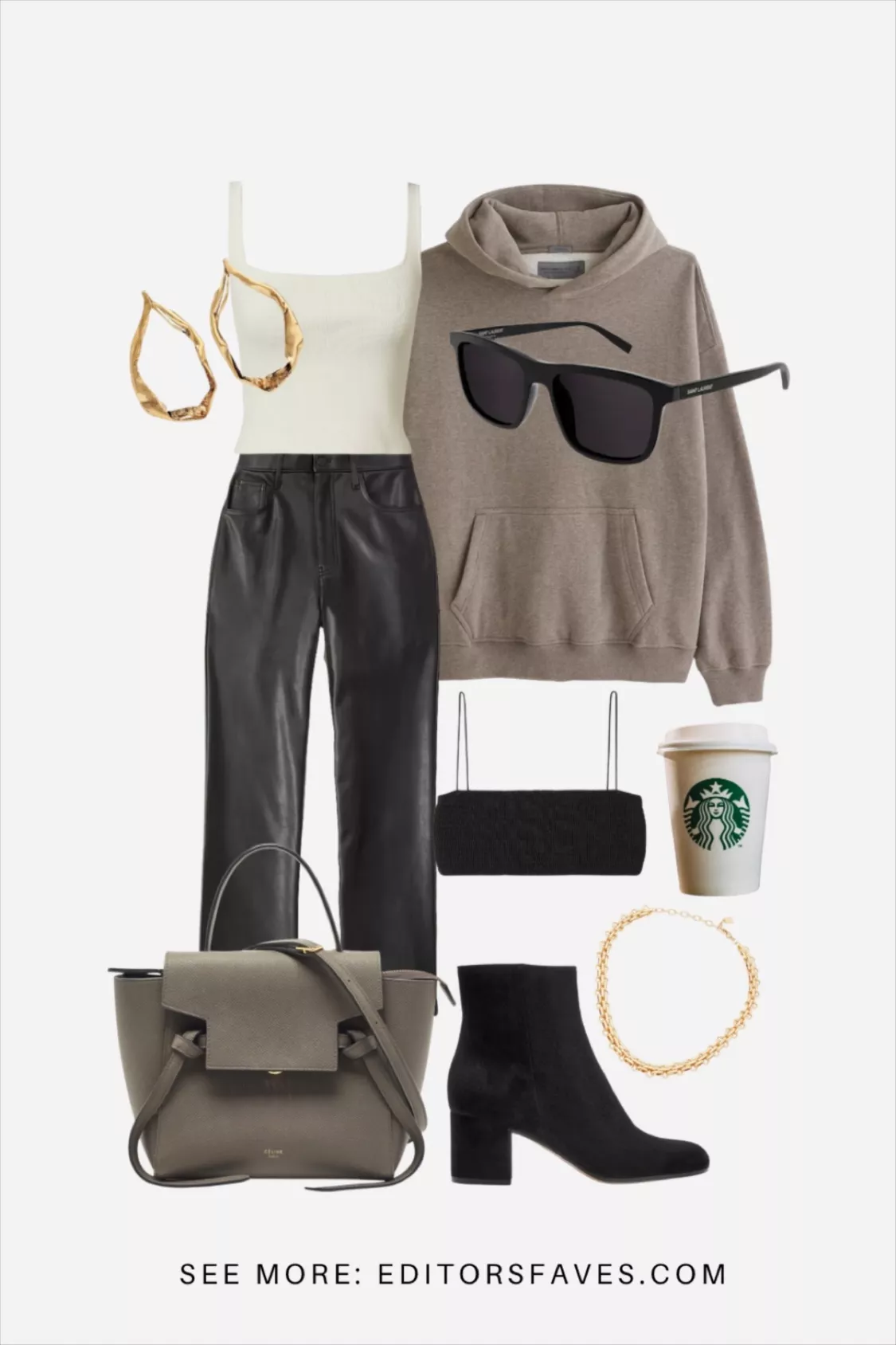 Coffee run casual outfit for Fall. Fall capsule wardrobe outfit ideas. Styling a capsule wardrobe for Fall tips. Check out my full Fall Capsule Wardrobe guide at EditorsFaves.com 🤍

#LTKBacktoSchool #LTKcurves #LTKstyletip