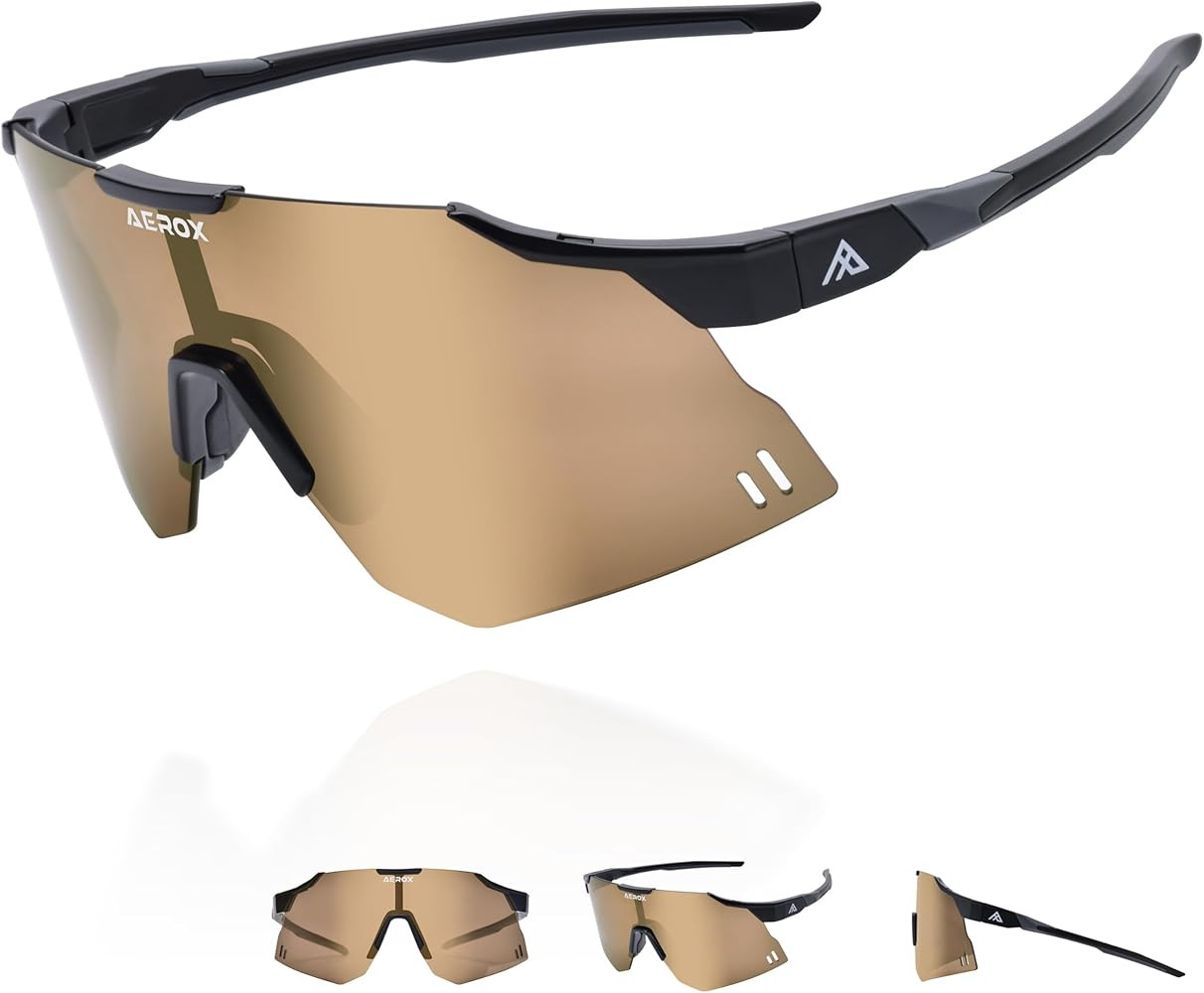 AEROX Running Sunglasses and Sports Glasses for Men and Women - Shades for Cycling and Baseball | Amazon (US)