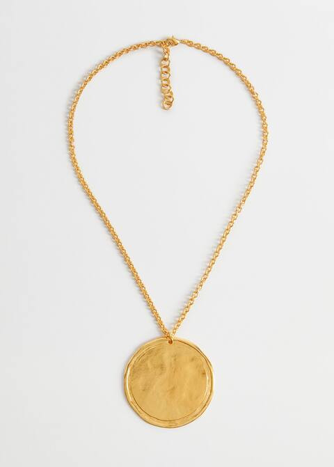 Halskette mit metallisierter Medaille | MANGO (DE)