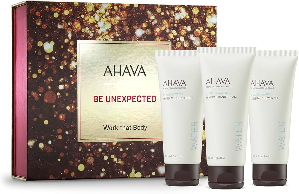 AHAVA Work that Body Gift Set - Includes Mineral Body Lotion, Mineral Hand Cream & Mineral Shower... | Amazon (US)