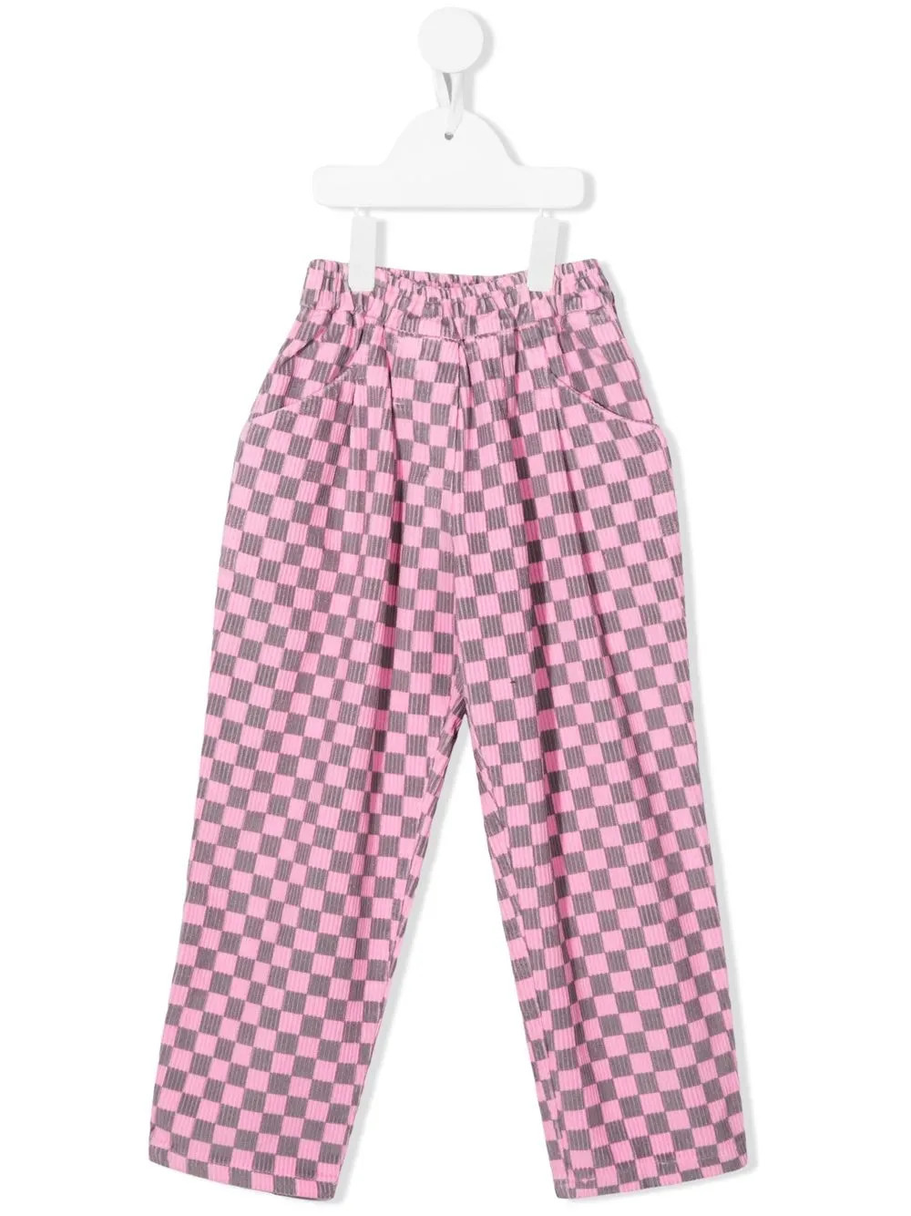 checkerboard-print straight-leg trousers | Farfetch Global