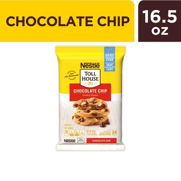 Nestle Toll House Chocolate Chip Cookie Dough 16.5 oz. | Walmart (US)