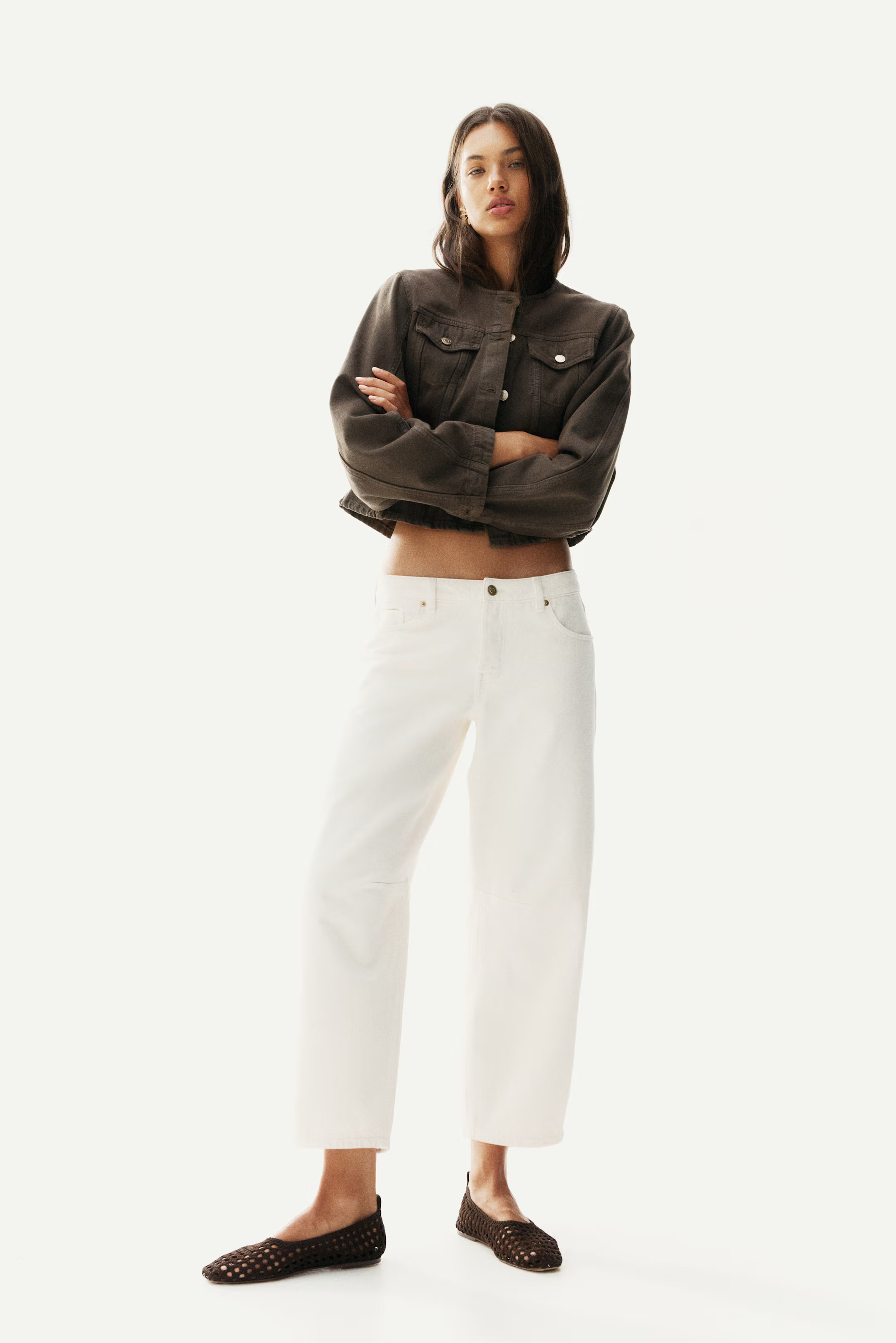 Barrel Regular Cropped Jeans | H&M (AU)