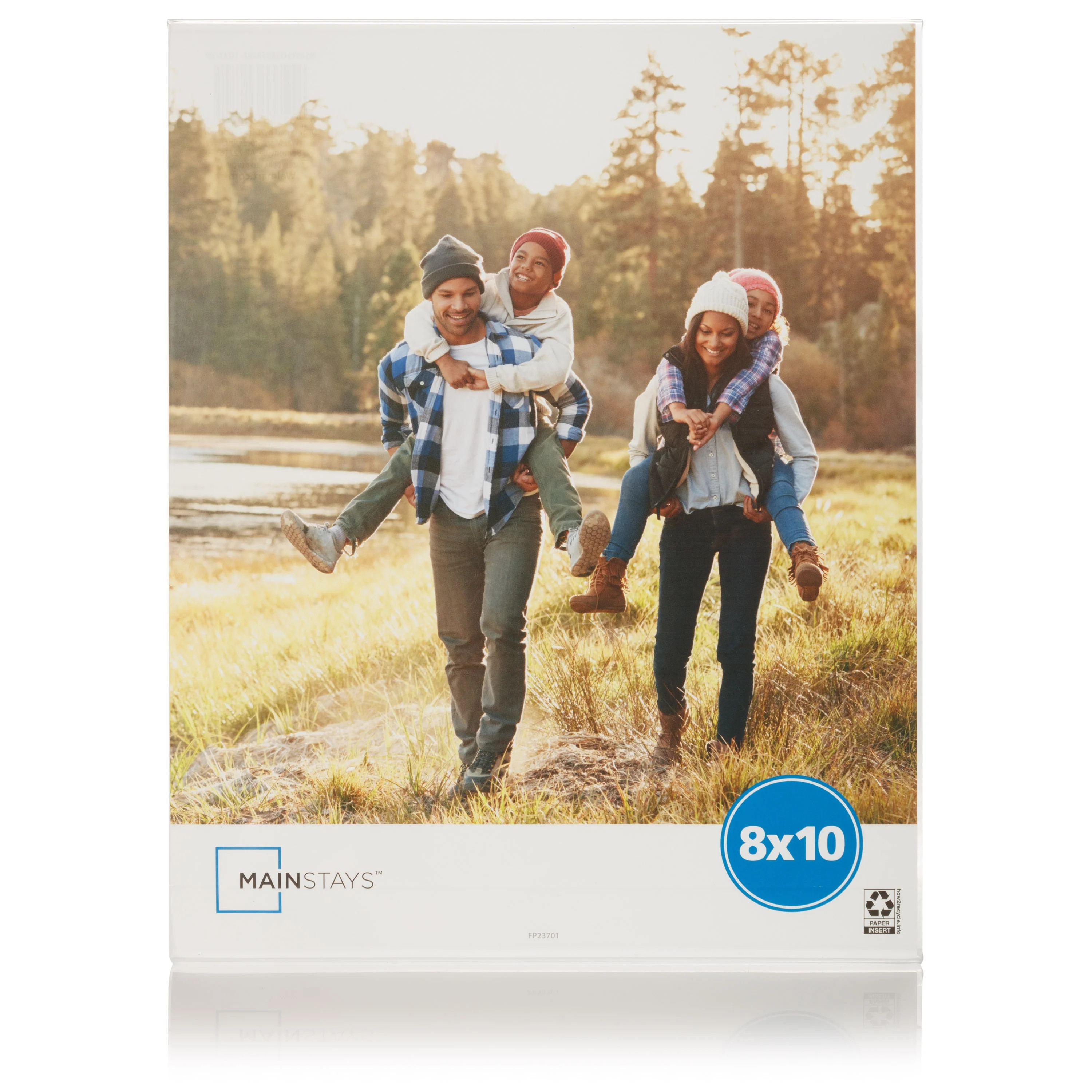 Mainstays 8x10 Vertical Bent Acrylic Tabletop Picture Frame - Walmart.com | Walmart (US)