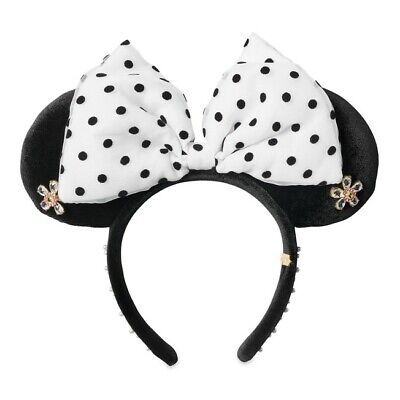Disney Baublebar Polka Dot Party Black & White Minnie Ears Headband 2021  | eBay | eBay AU