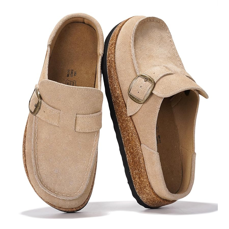 Project Cloud Genuine Leather Moccasin-Style Clogs for Women - Memory Foam and Water Resistant Mu... | Amazon (US)