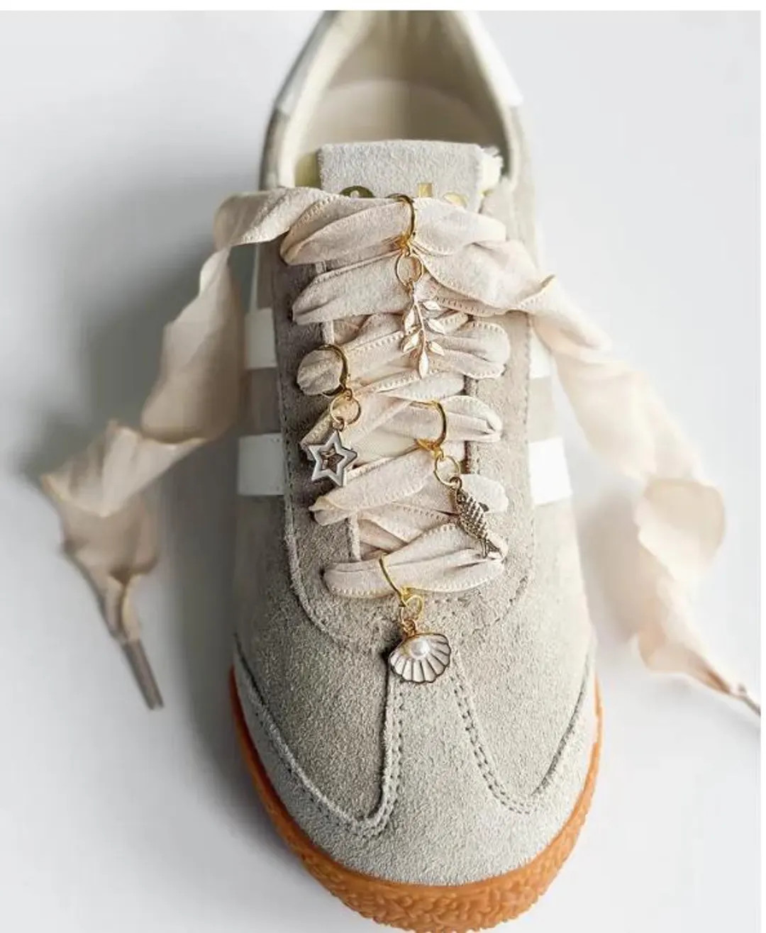 Ivory Laces Fish Shell Charms Shoe Charm and Lace Sets Sneaker Charm and Lace - Etsy | Etsy (Global)