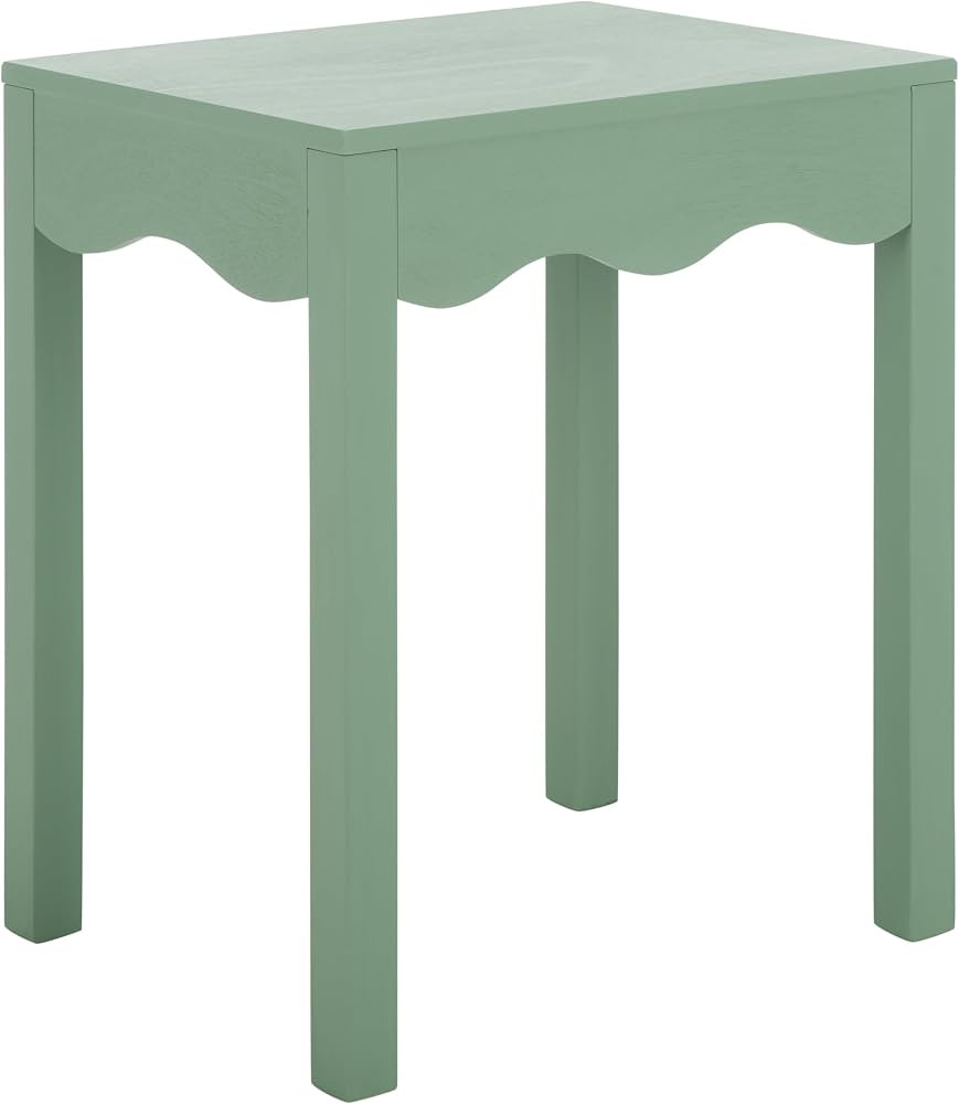 SAFAVIEH Home Collection Litith Sage Square Wave Accent Table | Amazon (US)