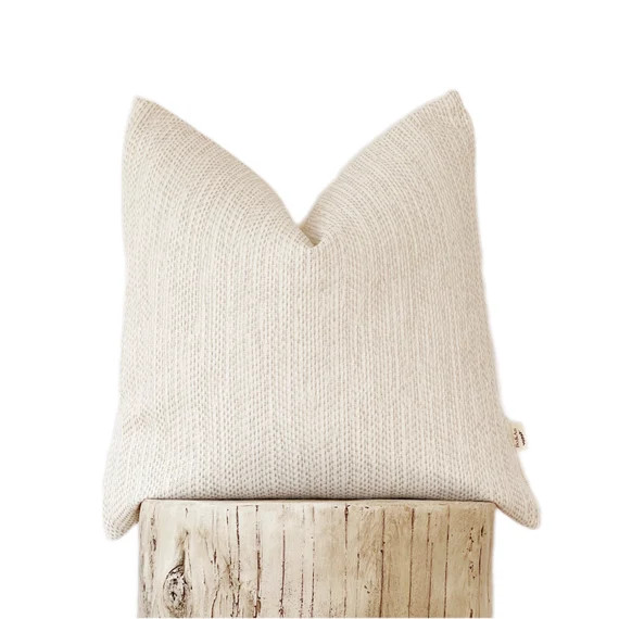 Cream Pillow Cover for Sofa Pillow Cover - Etsy | Etsy (US)