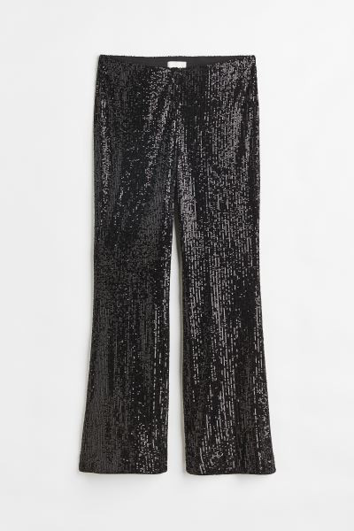 H&M+ Flared Sequined Pants | H&M (US + CA)