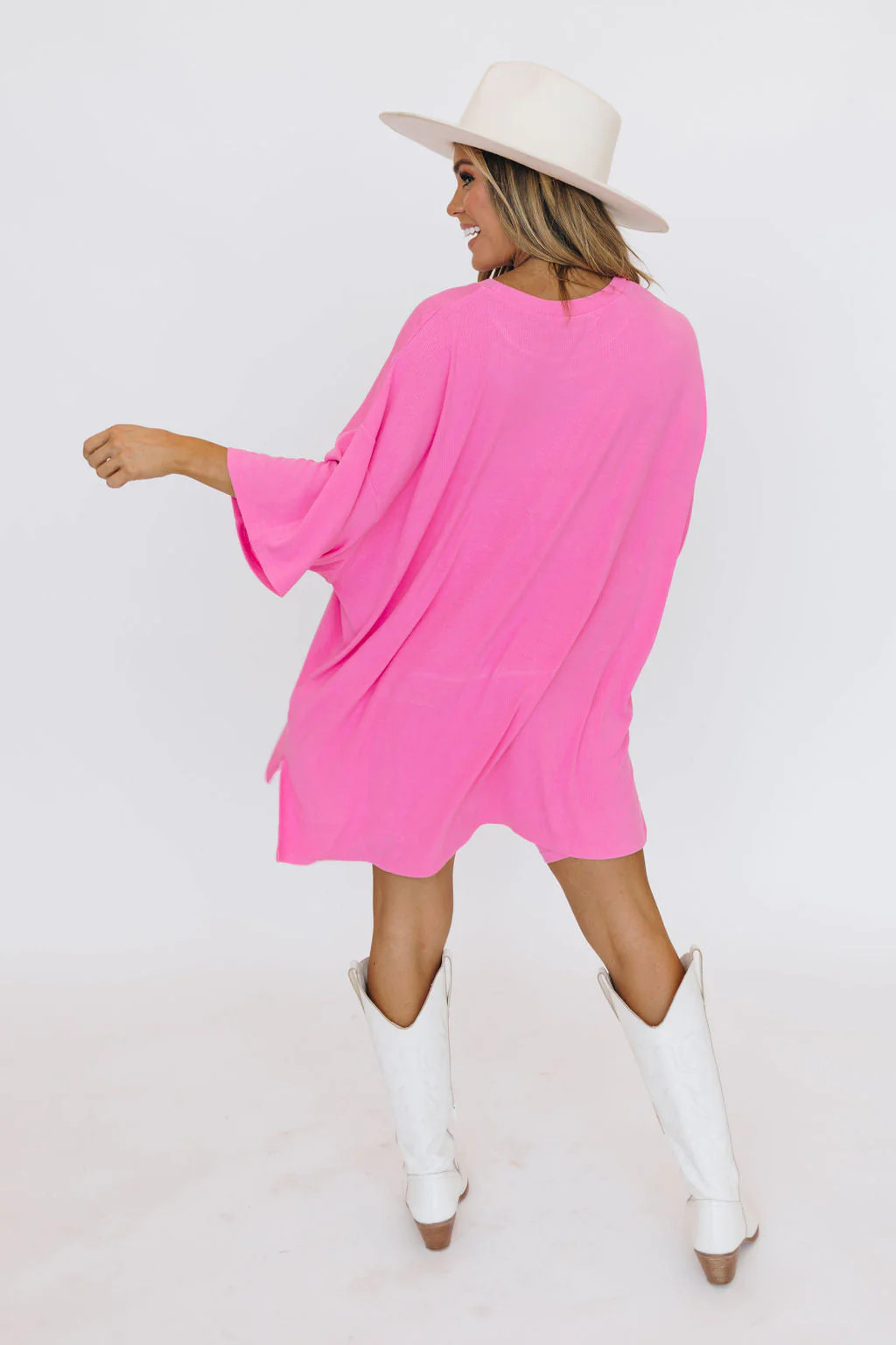 Day Dreamer Ribbed Biker Set  - Pink | WKNDchasers