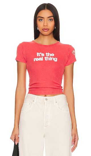 It's The Real Thing Baby Tee in Red | Revolve Clothing (Global)