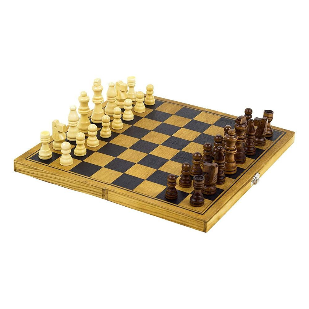 Chess Wooden Board Game Brown | Oriental Trading Company