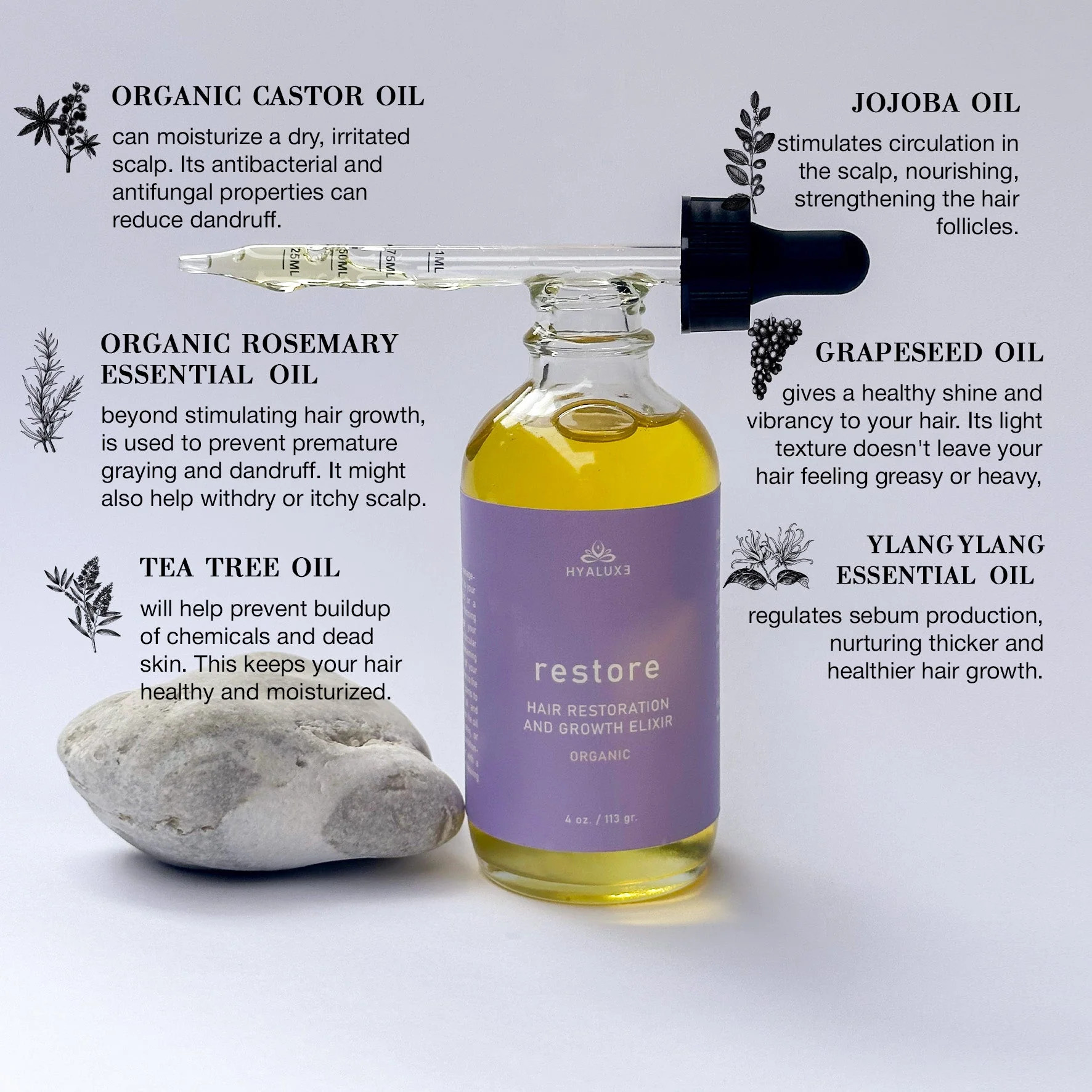 RESTORE: Hair Restoration Serum | Hyaluxe Body