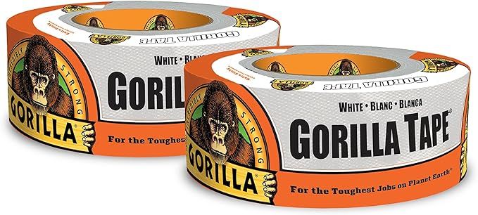 Gorilla White Duct Tape, 1.88" x 10 yd, White, (Pack of 2) | Amazon (US)