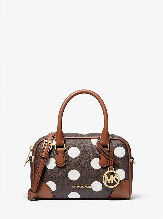 Thompson Extra-Small Polka Dot Signature Logo Satchel | Michael Kors US