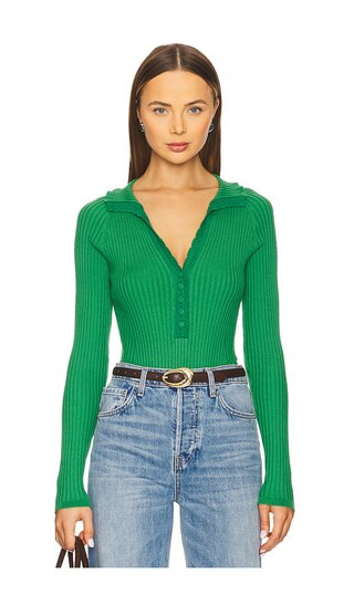 x Intimately FP Ready For It Bodysuit in Green | Revolve Clothing (Global)