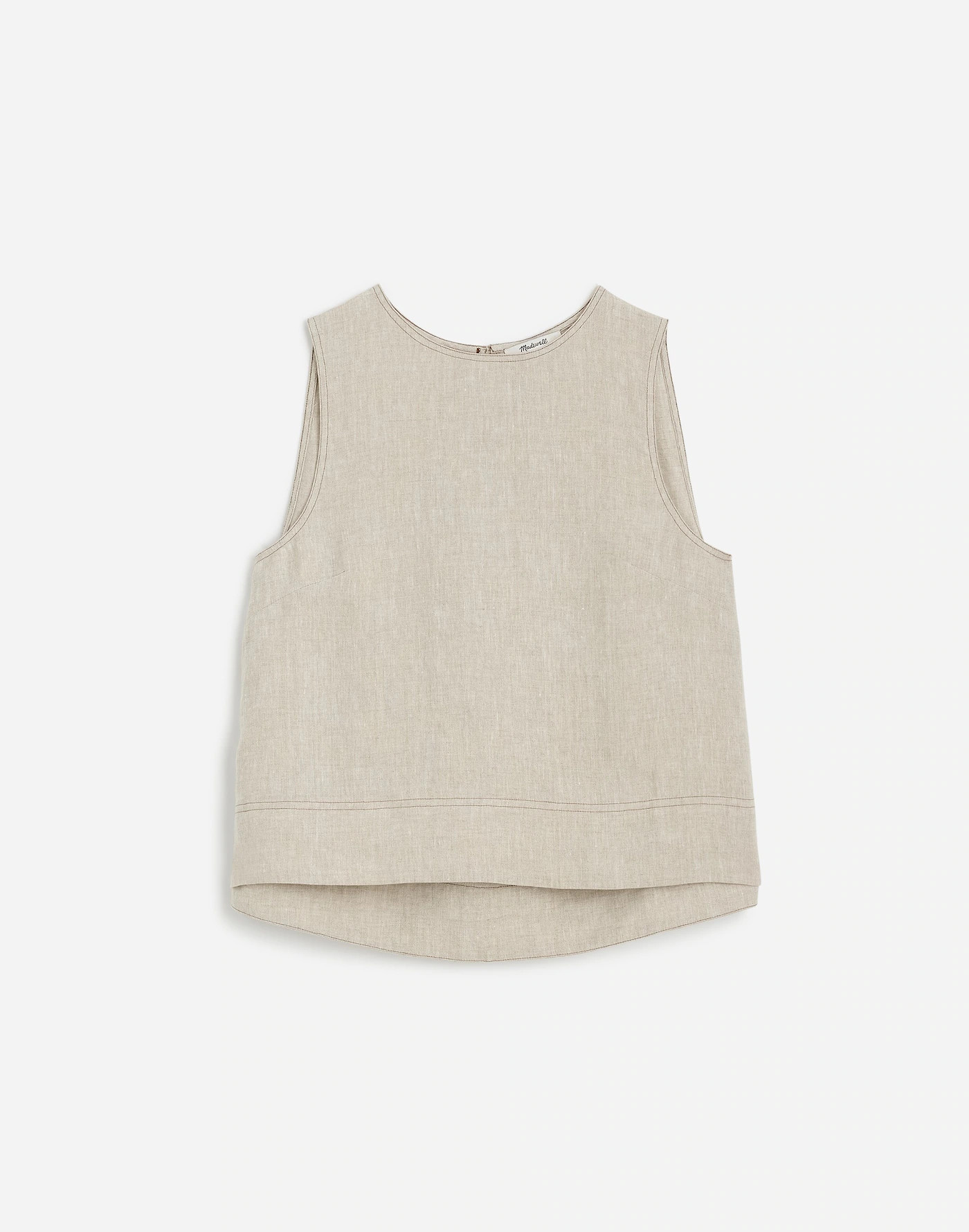 Linen Pleated Shell Top | Madewell | Madewell