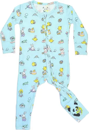 Kids' Easter Bunnies Convertible Footie Fitted One-Piece Pajamas | Nordstrom