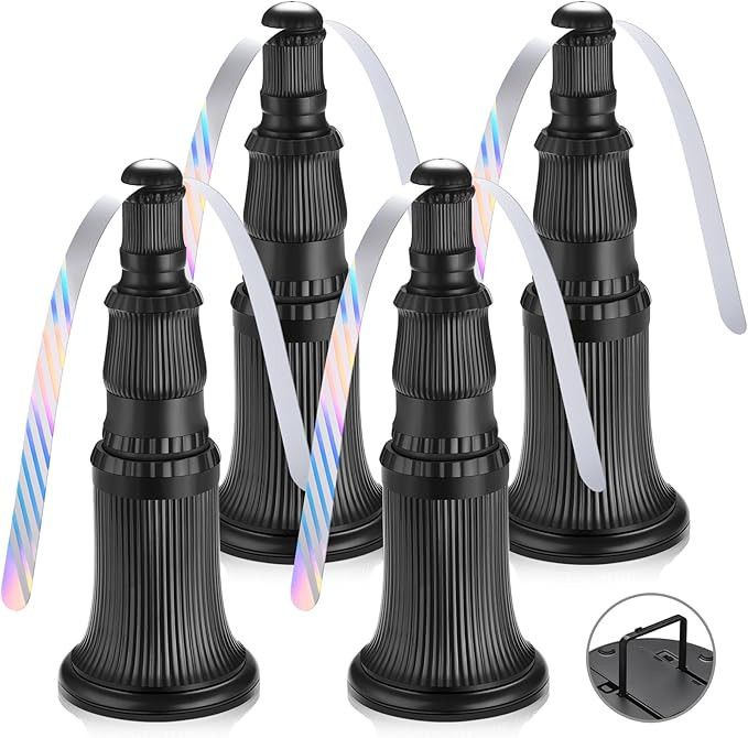 Fly Fans for Tables 4 Pack - Fly Repellent for Outdoor Indoor Meal - Portable Automatic Picnic Ta... | Amazon (US)