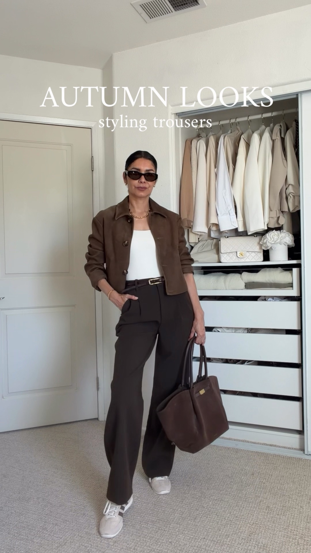 3 autumn looks wearing trousers 🍂🤎

Sharing 3 chic fall outfit ideas with trousers that are polished, wearable and easy to recreate. Trousers are one of my favorite pieces for creating an elevated look—perfect for office outfits, business casual days or everyday fall style depending on how you accessorize them.

Classic pieces, neutral tones and easy combinations you can wear on repeat throughout autumn.

➫ MY BODY MEASUREMENTS FOR YOUR REFERENCE
Bra: 32C (81 cm)
Waist: 26” (66 cm)
Hips: 38” (96.5 cm)
Height: 5’7” (170 cm)

trousers outfit ideas | fall outfits with trousers | autumn outfit ideas | fall trouser outfits | office outfit ideas | business casual outfits | chic workwear | elevated casual outfits | neutral fall outfits | classy fall outfits | fall fashion 2026 | fashion over 40 | fashion over 50

#FallOutfits #TrouserOutfits #AutumnStyle #LTKStyle

#LTKSeasonal #LTKOver40