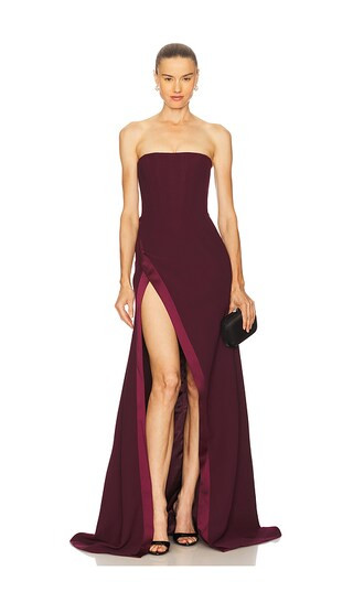 Nefertiti Maxi Dress in Dark Maroon | Revolve Clothing (Global)