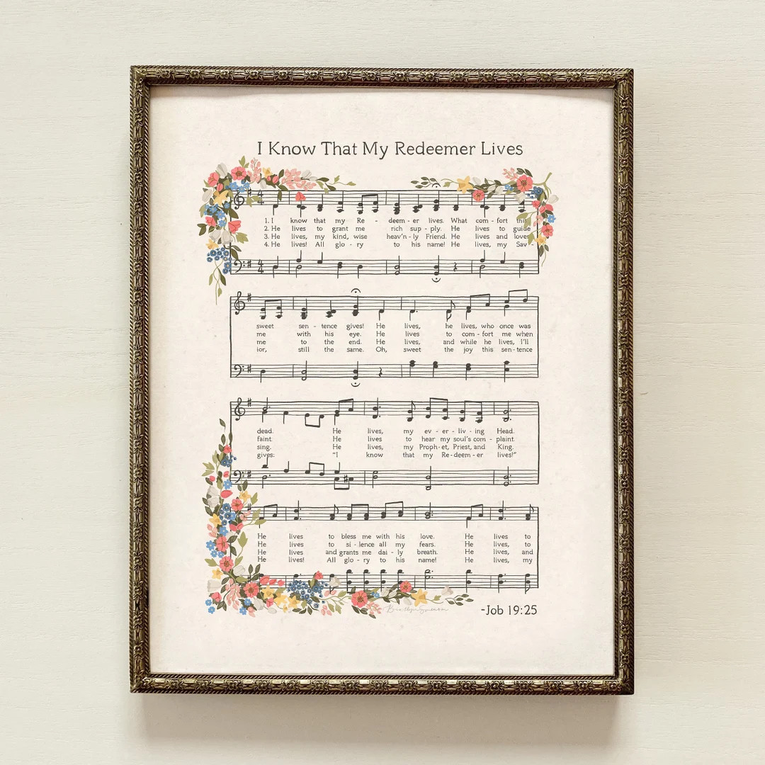 I Know That My Redeemer Lives | He is Risen, Easter Art, Jesus Christ Art, Christian Art, Easter ... | Etsy (US)