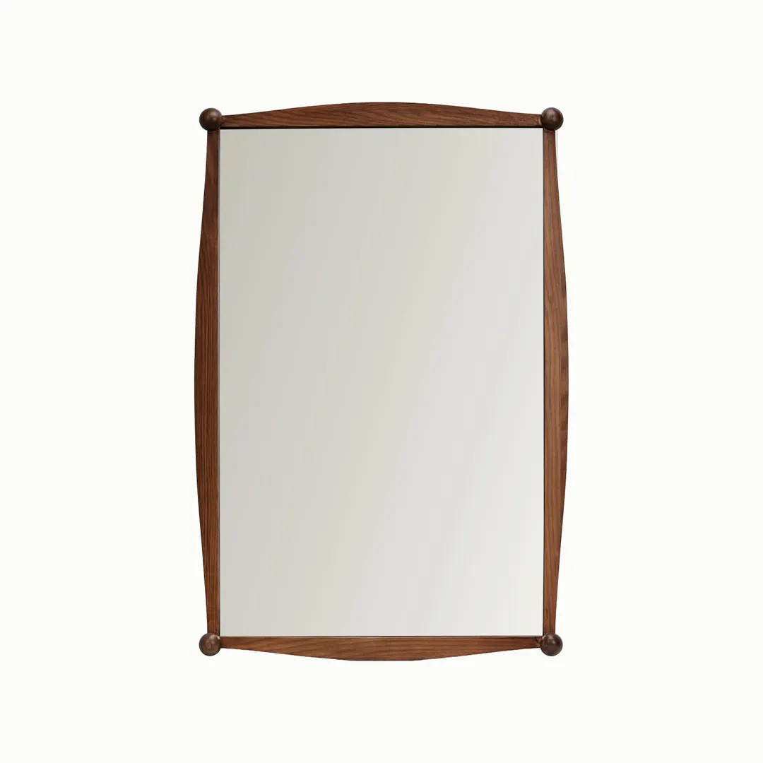 Alice Rectangle Wall Mirror: Handcrafted Solid Oak, Walnut Finish (24x36) - Etsy | Etsy (Global)