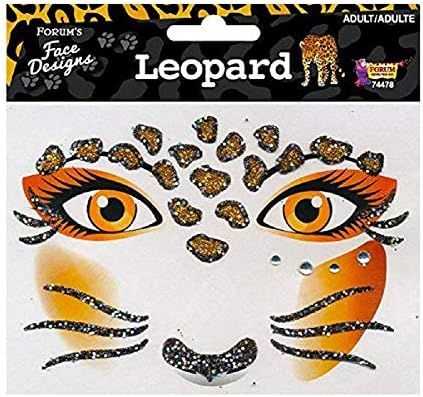 Forum Novelties Face Designs-Leopard, Multi, Standard (74478) | Amazon (US)
