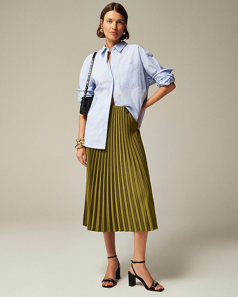 Gwyneth pleated slip skirt | J. Crew US