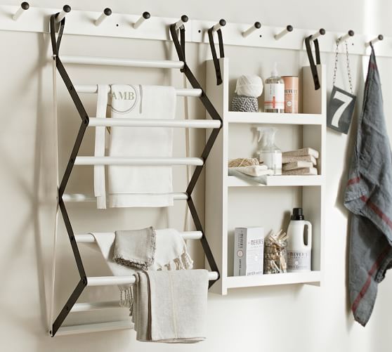 Gabrielle System Wood Drying Rack | Pottery Barn (US)
