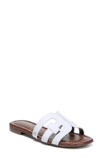 Women's Sam Edelman Bay Cutout Slide Sandal, Size 6 M - White | Nordstrom