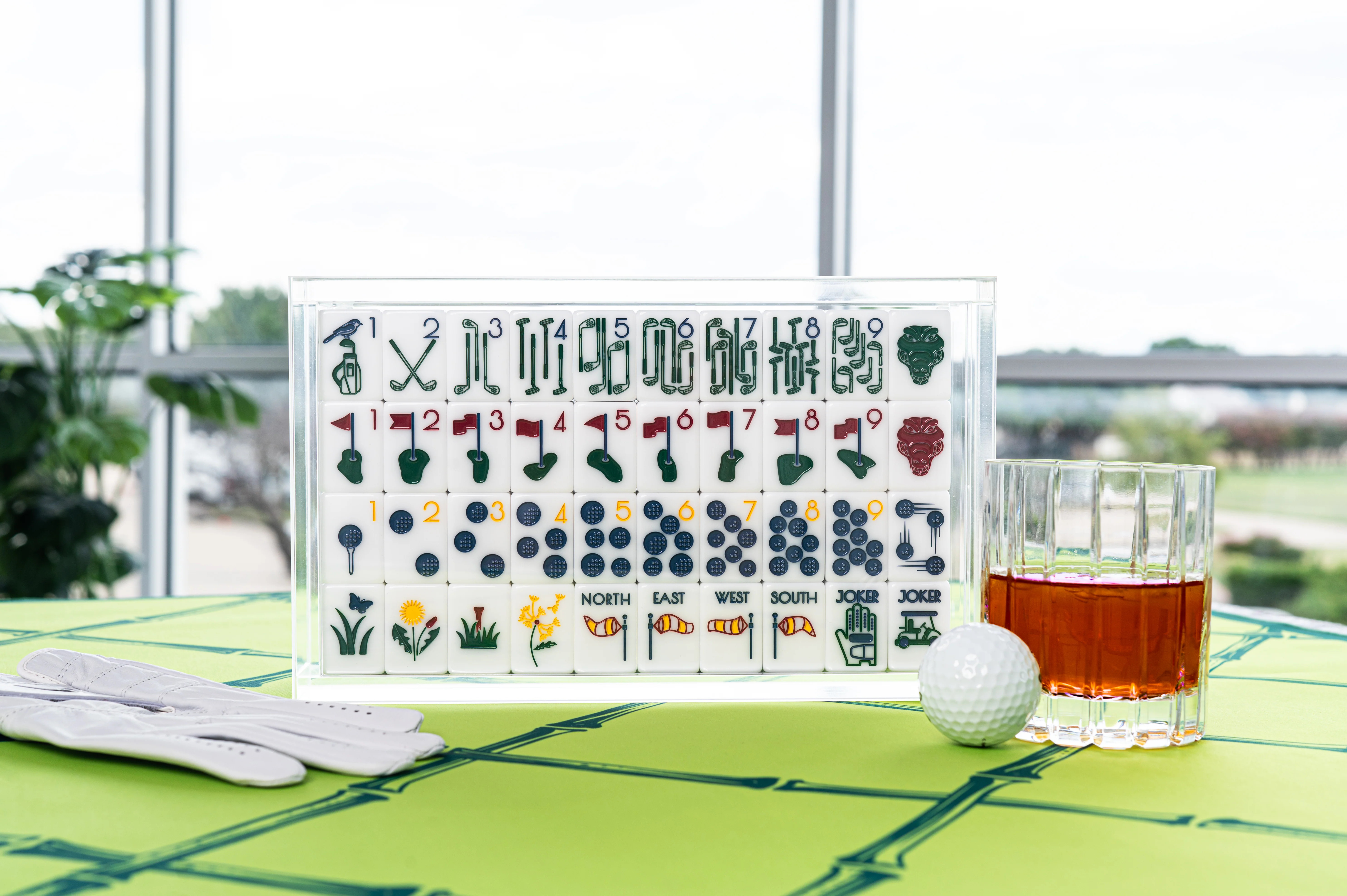 Lucite Mahjong Tile Display Box | Elegant Storage by Southern Sparrow | Southern Sparrow