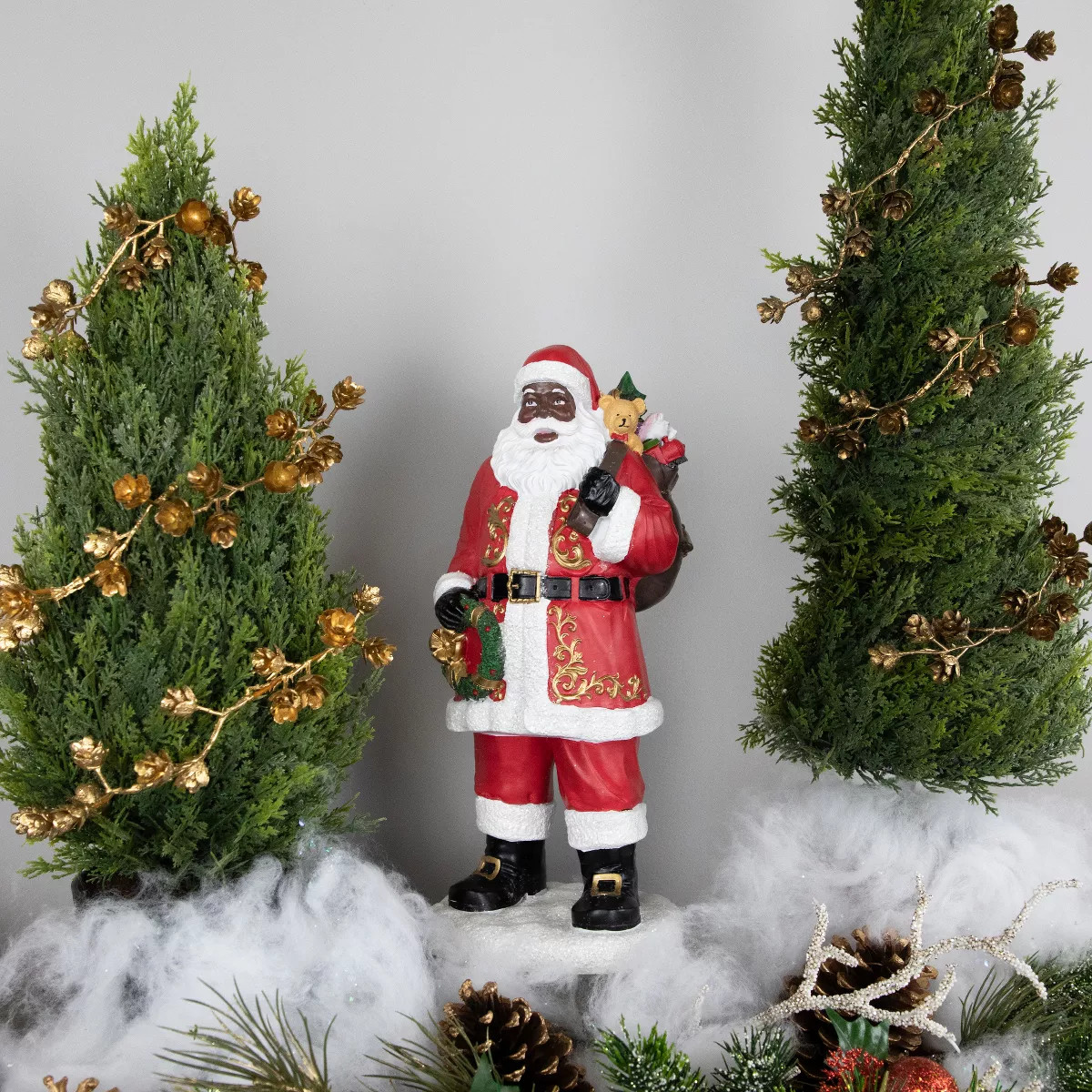 Northlight 14" African American Santa Claus Christmas Figurine | Target