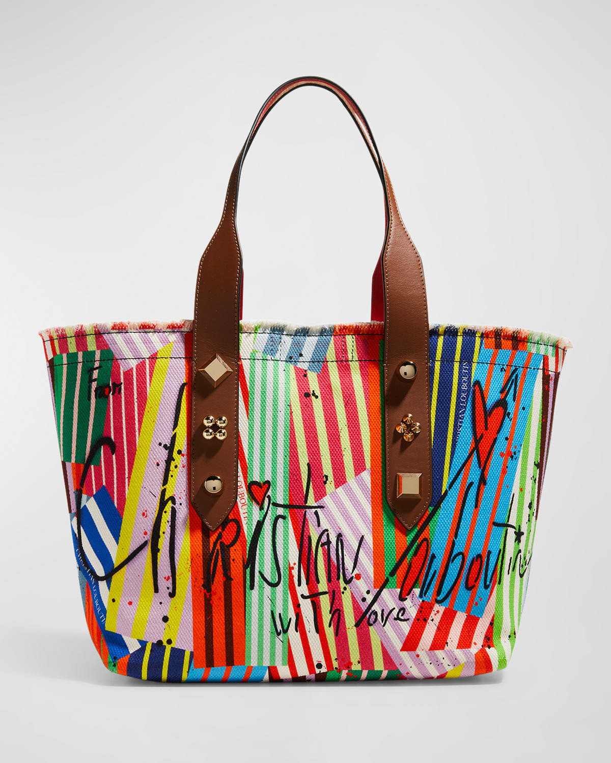 Frangibus Medium Striped Patchwork Tote Bag | Neiman Marcus