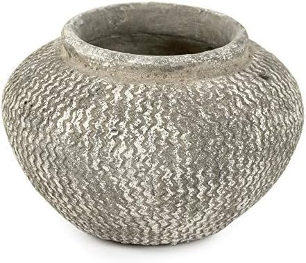 ZENTIQUE Distressed Vase, One Size, Grey, White | Amazon (US)