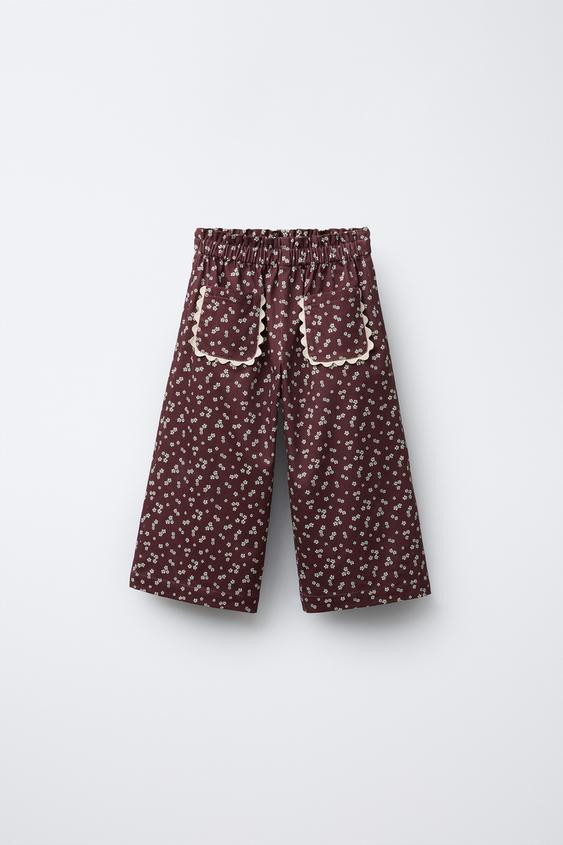 FLORAL PRINT PANTS | Zara US