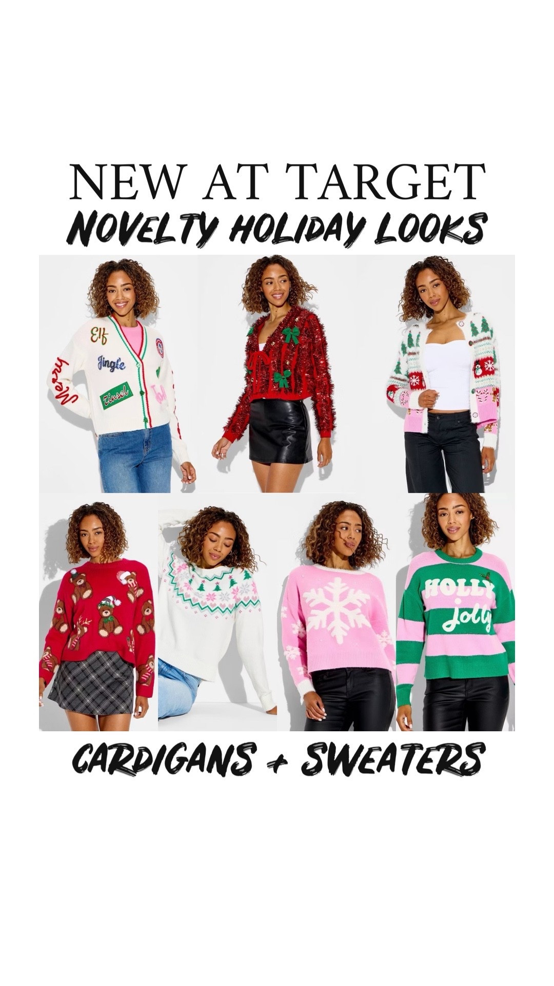 New at Target 🎯 
Novelty holiday looks for Christmas 🎄 cardigans and sweaters 🥰

#LTKStyleTip #LTKFindsUnder50 #LTKHoliday